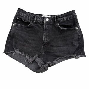 Black Denim Women Shorts - Zara